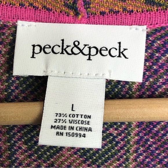 PECK & Peck  colorful bohemian open close your duster cardigan - Picture 5 of 9